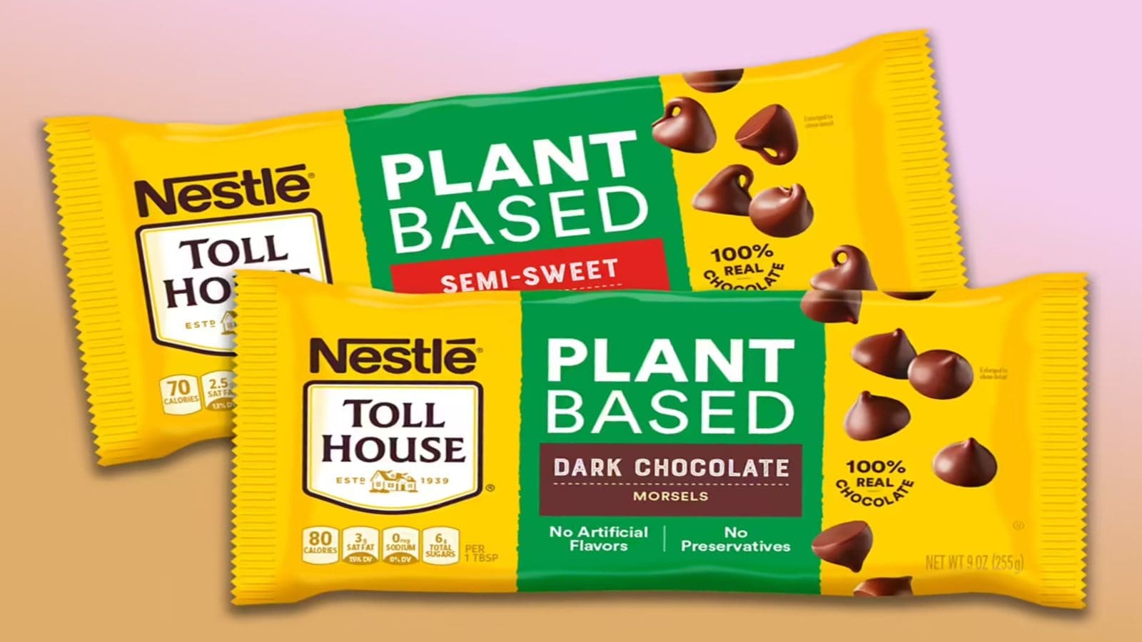 Nestlé Toll House launches two plant-based chocolate flavors for baking