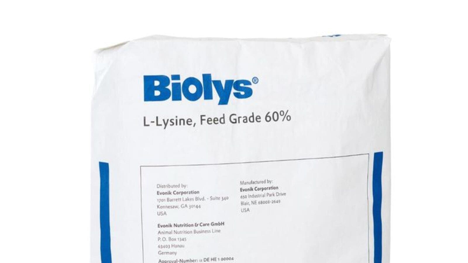 Evonik launches Biolys®, a  L-lysine- dense product for animal feeds
