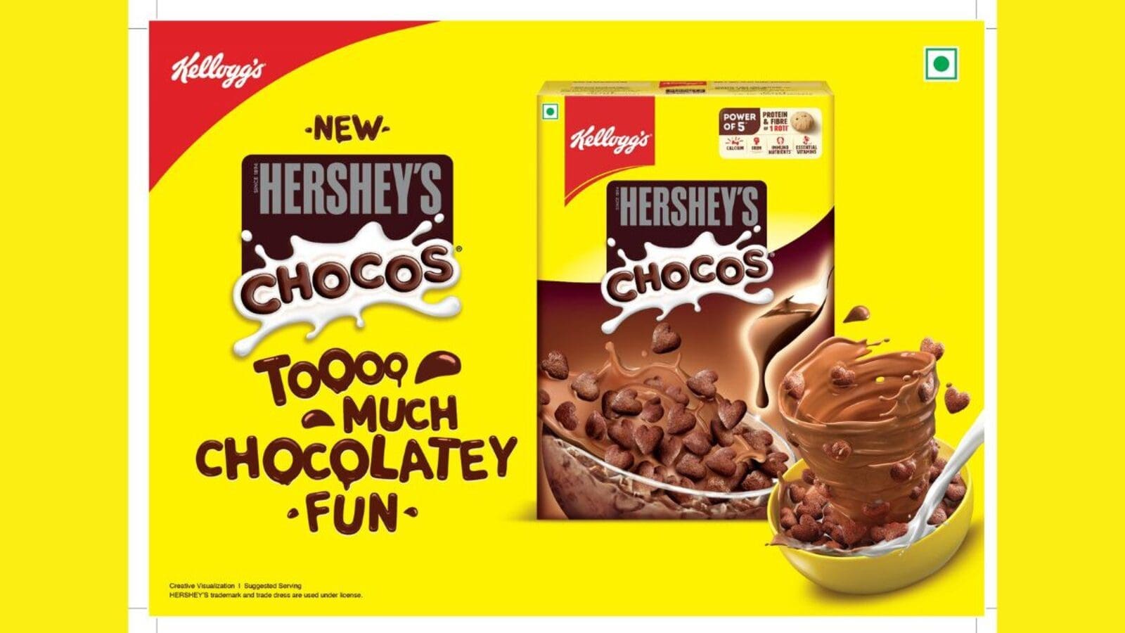 Kellogg’s and Hershey’s collaborate to launch a co-branded Chocos cereal variant in India